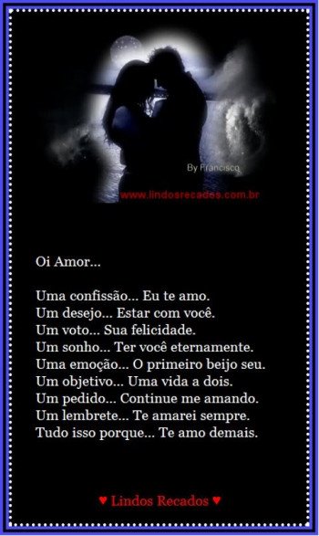 <b><center>Oi Amor...</b></center>