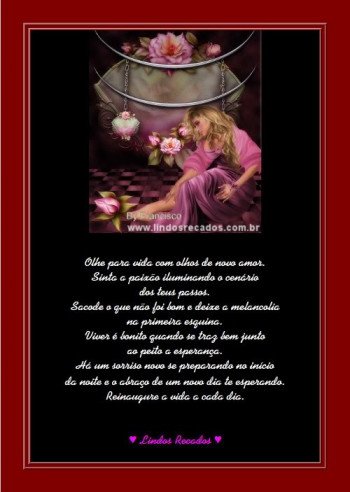 <b><center>Reinaugurar a vida</b></center>