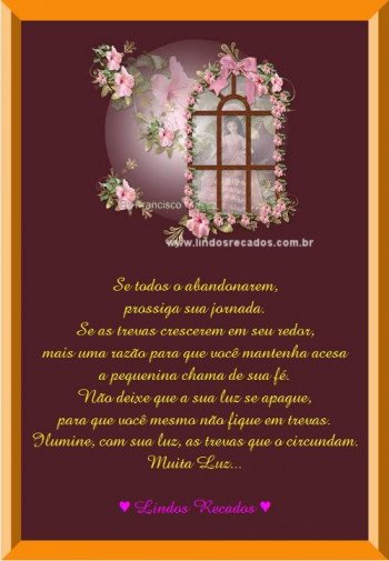 <b><center>Muita luz...</b></center>