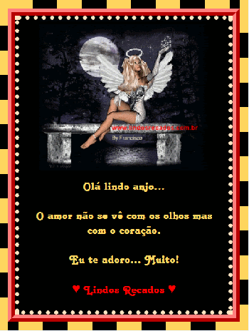 <b><center>Olá lindo anjo...</b></center>