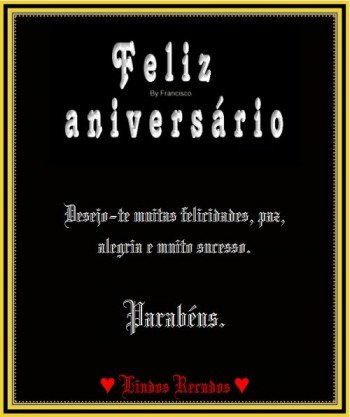 <b><center>Aniversário</b></center>
