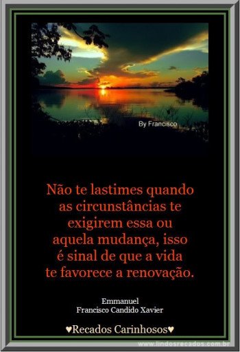 <b><center>Não te lastimes...</b></center>