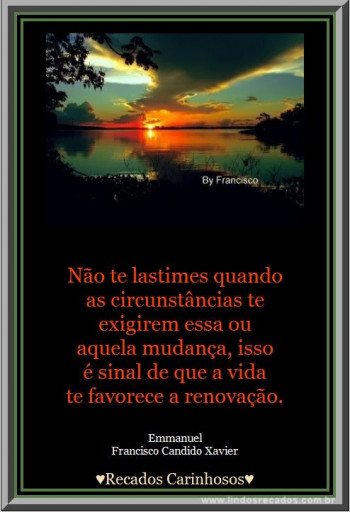 <b><center>Não te lastimes...</b></center>