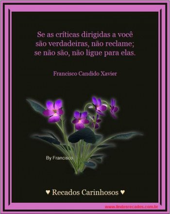 <b><center>Se as críticas dirigidas a você...</b></center>