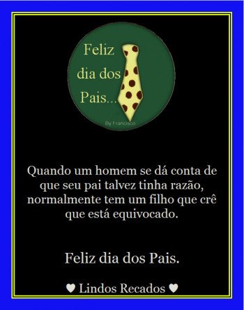 <b><center>Dia dos pais</b></center>