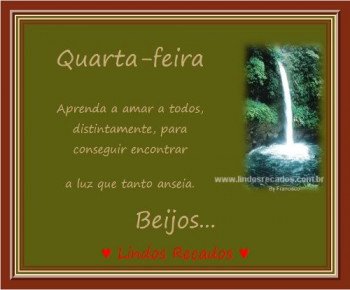 <b><center>Quarta-feira</b></center>