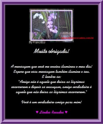 <b><center>Agradecimento</b></center>