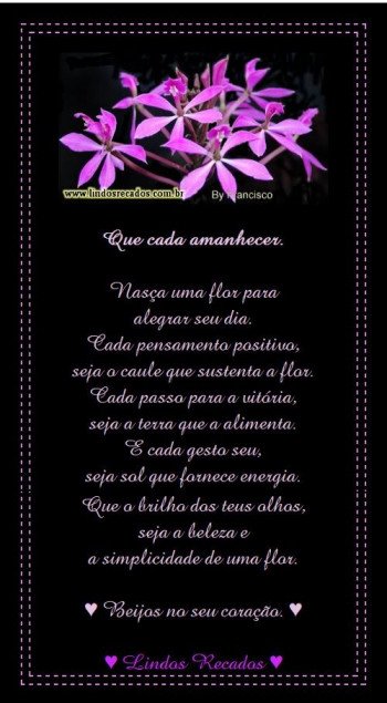 <b><center>Que cada amanhecer...</b></center>