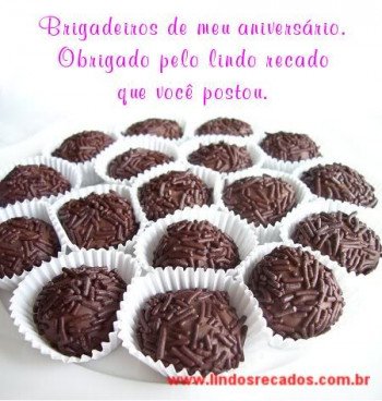 <b><center>Agradecimento aniversário</b></center>