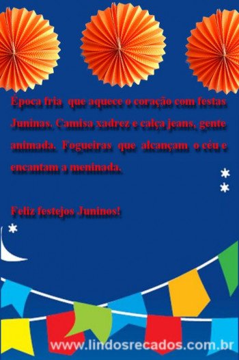 <b><center>Feliz festas Juninas</b></center>