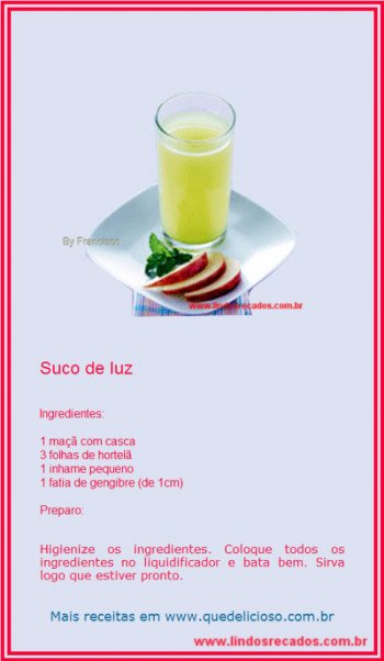 <b><center>Suco de luz</b></center>
