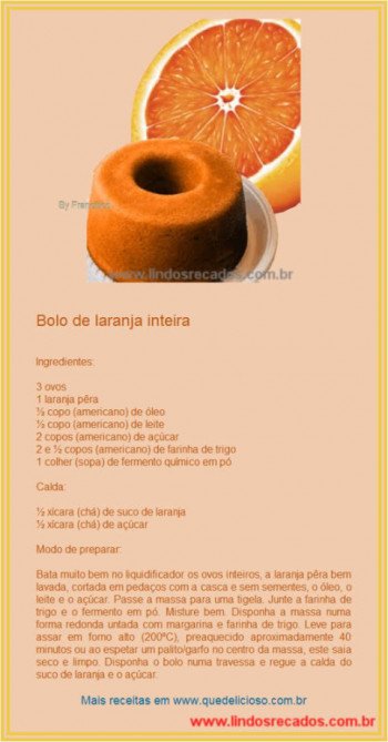 <b><center>Bolo de laranja inteira</b></center>