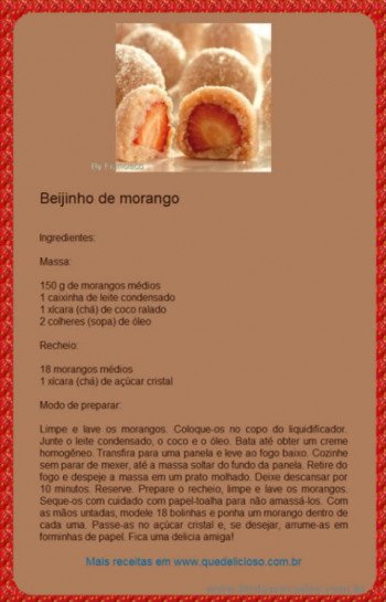 <b><center>Beijinho de morango</b></center>