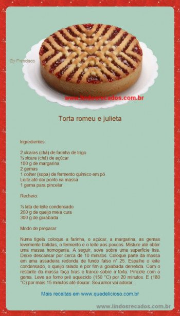 <b><center>Torta romeu e julieta</b></center>
