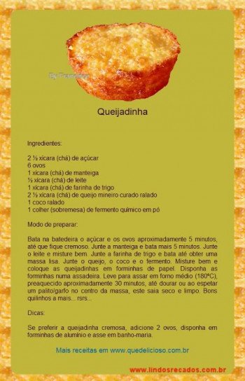 <b><center>Queijadinha</b></center>