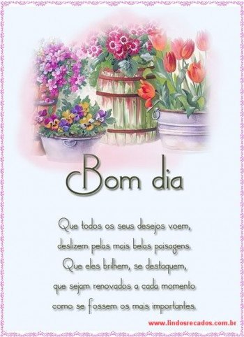 <b><center>Bom dia</b></center>