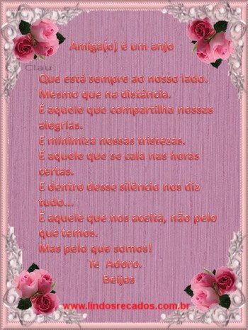 <b><center>Amizade</b></center>