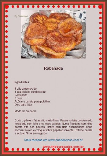 <b><center>Rabanada</b></center>