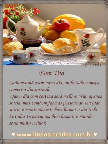 <b><center>Bom dia</b></center>