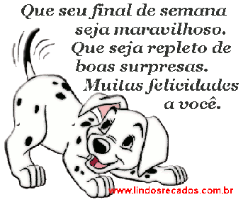<b><center>Bom final de semana</b></center>
