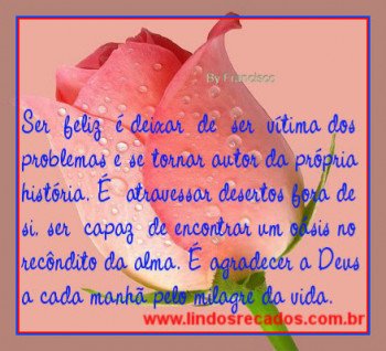 <b><center>Ser feliz é...</b></center>