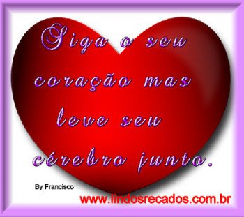 <b><center>Siga seu coração...</b></center>