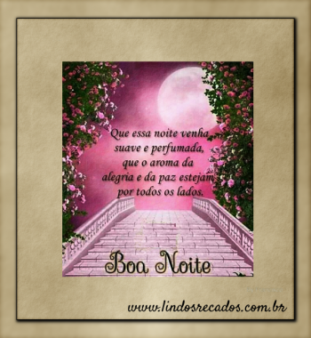 <b><center>Que esta noite venha suave...</b></center>