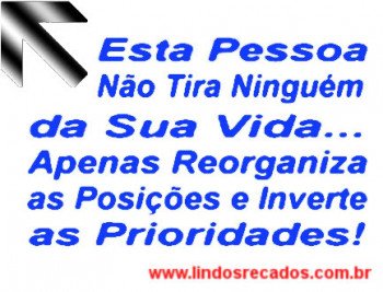 <b><center>Apenas reorganiza...</b></center>
