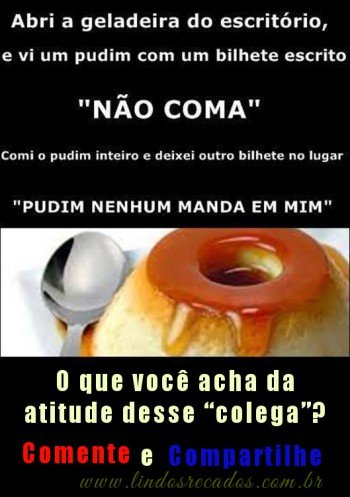 <b><center>Não coma</b></center>