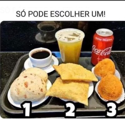 <b><center>Só pode escolher um!</b></center>