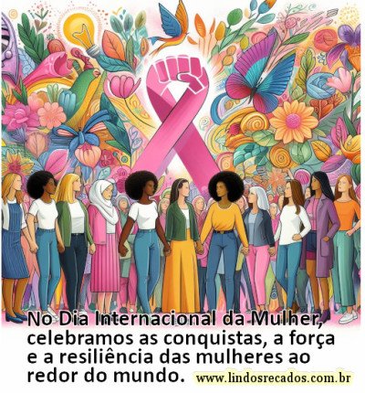 <b><center>União das mulheres do mundo!</b></center>