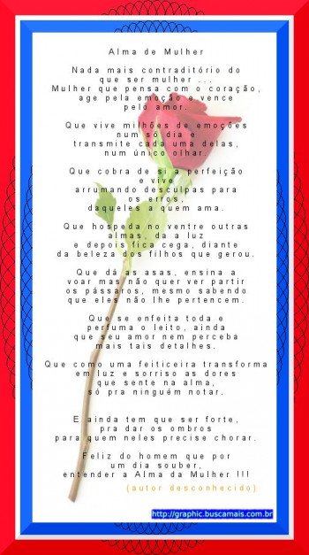<b><center>Dia Mulher</b></center>