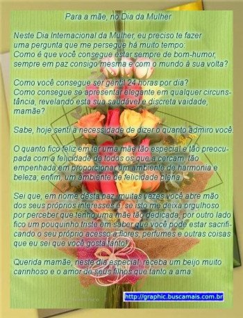 <b><center>Dia Mulher</b></center>