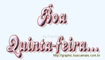 <b><center>Quinta-feira</b></center>