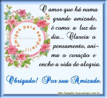 <b><center>Amizade</b></center>