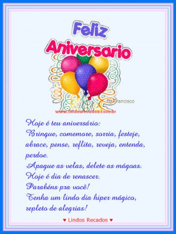 <b><center>Aniversário</b></center>