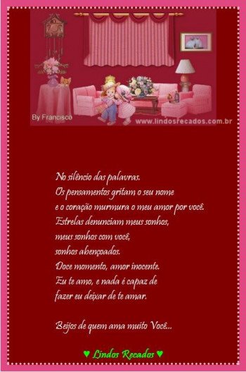 <b><center>No silêncio das palavras...</b></center>
